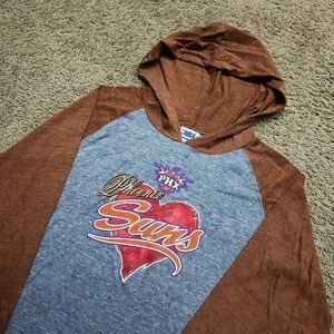 NBA Phoenix Suns Hooded Long Sleeve T-Shirt Women XL -P